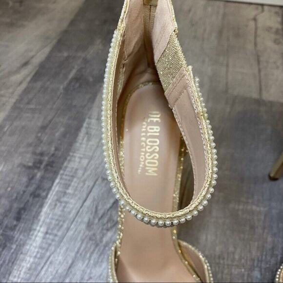 De Blossom Collection Isabella Pearl Heels Size 10 - Picture 8 of 12